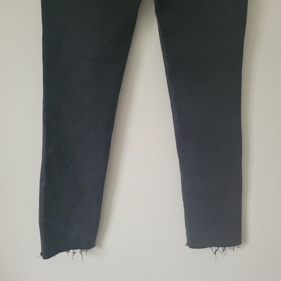 Joe's The Smith High-Rise Straight leg Ankle lengt jeans raw hem  in black Sz 25 - Picture 12 of 15